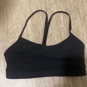 lululemon black Flo y nu bra, size 2, perfect condition